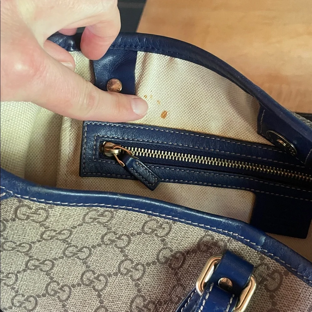 FOR CP ONLY! Gucci GG Monogram UNICEF Joy Patriotic American Flag Tote USA! - Picture 11 of 16